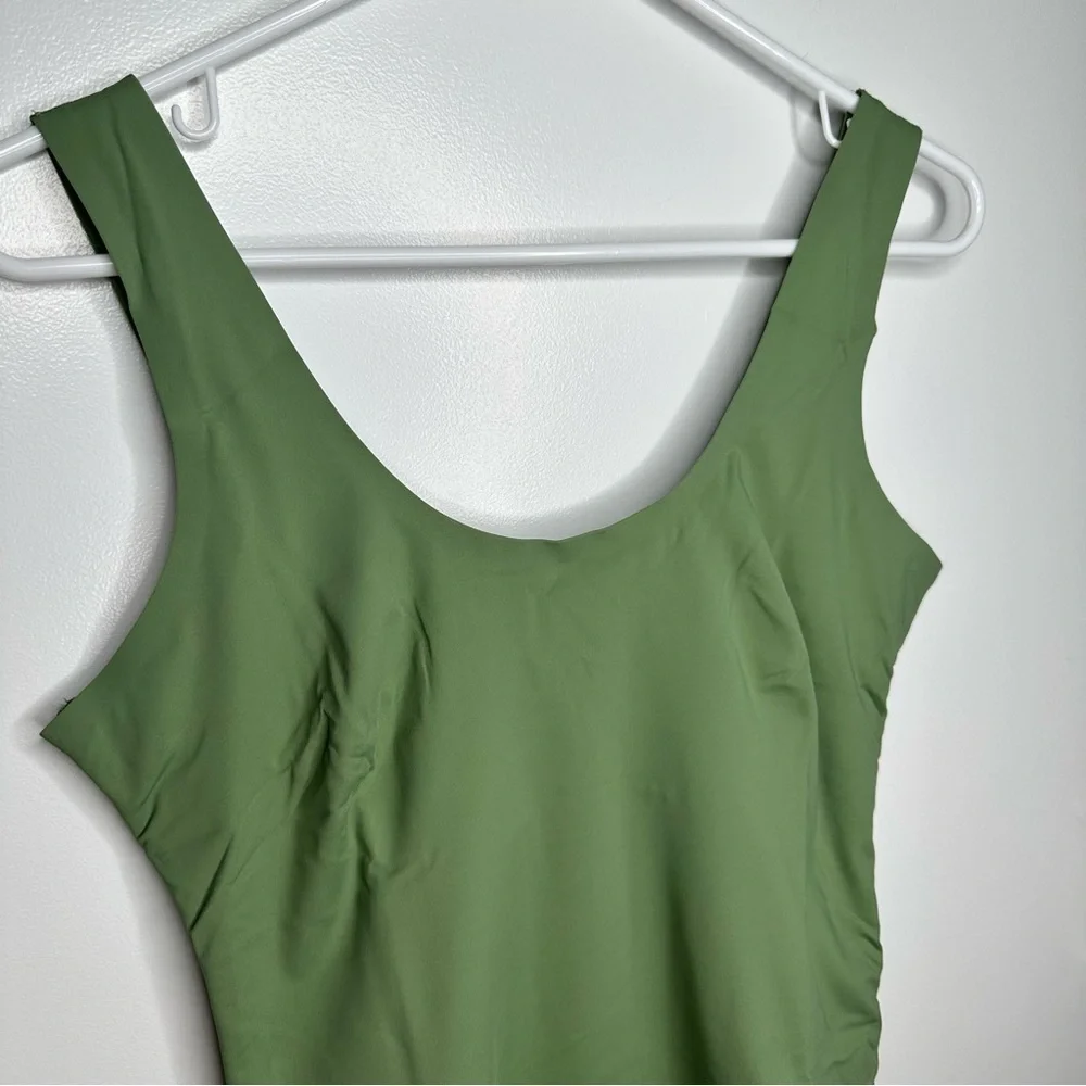 Pinsy Scoop Tank Hourglass Shapewear Thong Bodysuit Size XL NWT In Color Sage - Picture 4 of 13